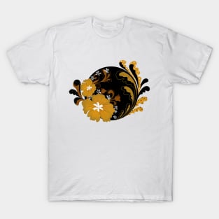 Circle Floral Art T-Shirt